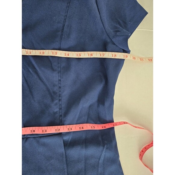 Zara Trafaluc Navy Blue Romper Size L V Neck Shorts - Picture 8 of 9